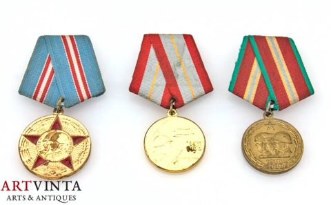 Three jubilee medals, 50/60/70 years Armed Forces of the USSR
