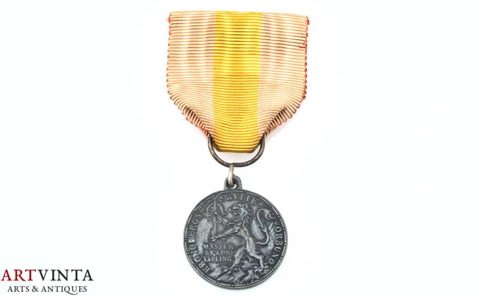 Schützenmedaille Schweden Silber 830 Band 1959 Shooting