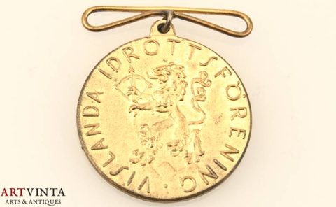 Vislanda Sportverein Medaille Schweden Silber 1906-1931 Sport Club