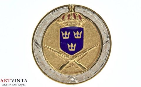 Schützen Abzeichen Schweden Silber 830 1957 Shooter Club