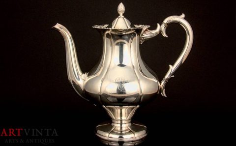 Kaffee- / Teekanne Silber 813 Finnland um 1962 595 g
