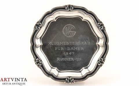 Johannes Siggaard Zierteller Silber 830 Dänemark Decorative