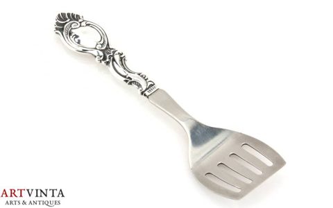 Johannes Siggaard Sardinenheber -Gabel Silber 826 Dänemark Sardine