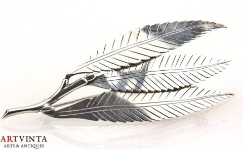 Anton Michelsen Gertrud Engel Brosche Silber 925 Dänemark