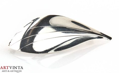 Hermann Siersbol Blatt brooch silver 925
