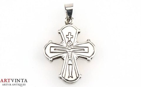 Hermann Siersbol Kreuz pendant silver 830