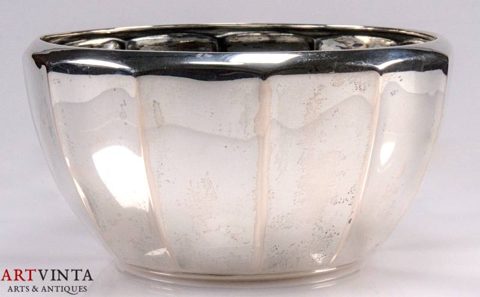 Antike Schale Cachepot Silber 830 Schweden um 1923 Art Déco