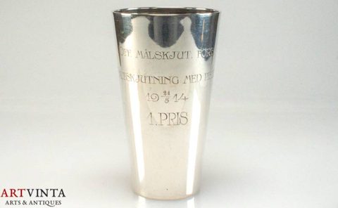 K. Anderson Becher Pokal Silber 830 Schweden um 1915 117 g