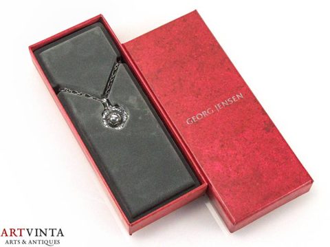 Georg Jensen Anhänger Des Jahres 2002 Silber 925 Blume