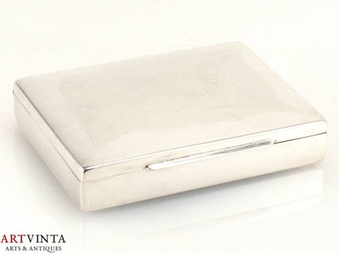 Lutz & Weiss Deckeldose Schatulle Zigarrenkiste Silber 800 135 g Cigar