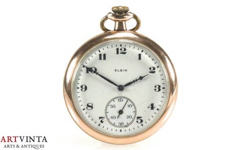 Elgin Taschenuhr Vergoldet Defekt