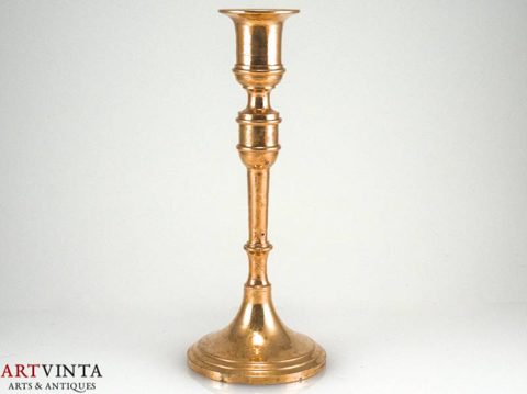 Vintage Kerzenleuchter Kerzenhalter 1-flammig Messing Massiv
