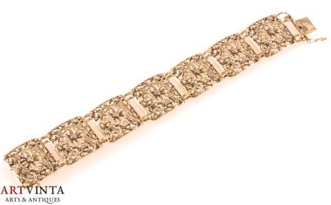 Trachtenarmband Silber 835 Filigran 18,5 cm 36 g Costumes