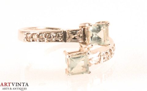 Toi et moi ring silver 925 Größe / Size 64 / 10.7