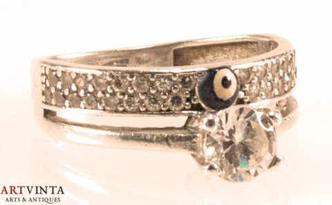 Doppelter ring silver 925 Gr/Size 55/7.2