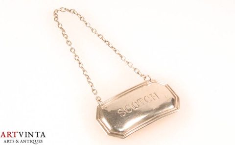 Flaschenanhänger Silber 925 Scotch Kette