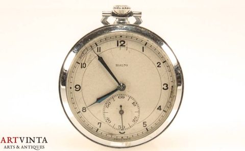 Rialto Taschenuhr Nicel Chrome Schweiz Defekt
