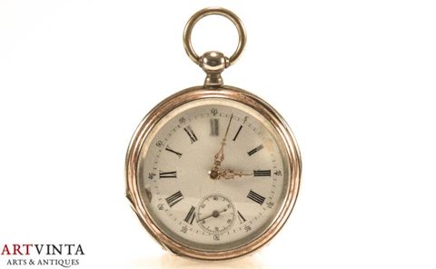 Herren Taschenuhr Silber 800 Defekt