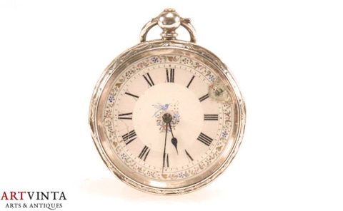 Consti Mathey Taschenuhr Silber 925