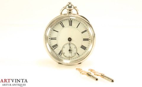 Antike Taschenuhr Silber 935 Defekt